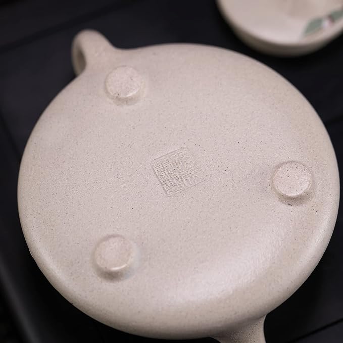 Zisha Teapot, Chinese Yixing Clay Handmade Teapot 8.4 Oz, Infuse Brew Kung Fu Loose Leaf Tea Maker
