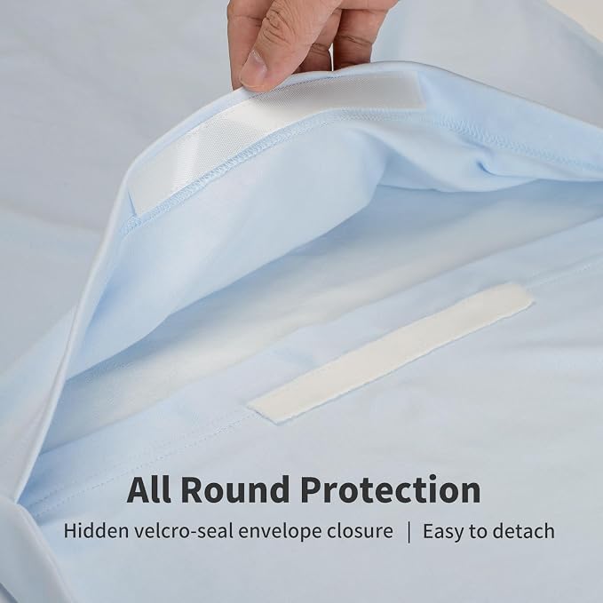 Pucmaoci Organic Waterproof Baby Lounger Covers | 100% Organic Cotton| Removable Cover with Waterproof Liner | Machine Washable and Dry (Cover only) (Blue)