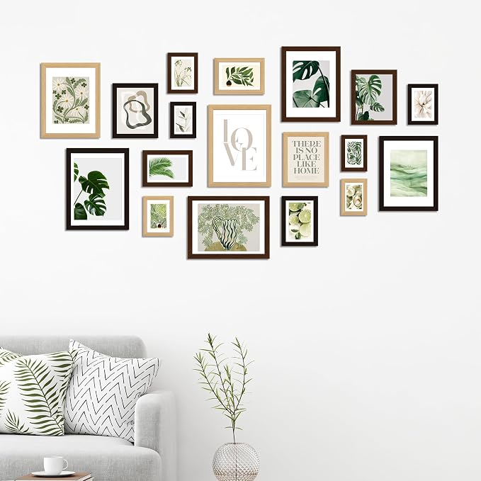 Hongkee 8x10 Oak Wood Picture Frame (1 Pack, Black) with Real Glass Cover | 8 x 10 Solid Wood Frame for Wall or Tabletop Display - Includes Easel Back, Vertical Hang - Ideal for Home, Office