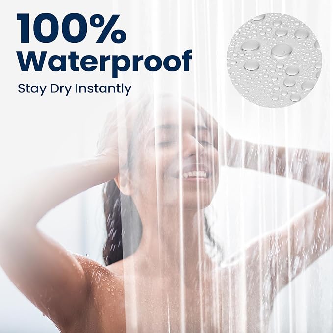 downluxe Shower Curtain Liner, PEVA Plastic Shower Liner with 3 Magnets, 72" x 72" Waterproof Bathroom Curtain, Suction Cups Heavy Clear, 1 Pack
