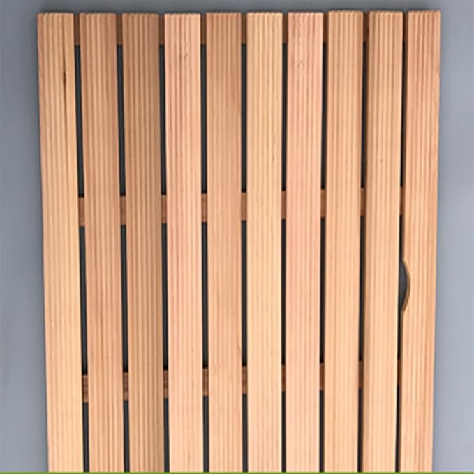 Bamboo Duckboard Bath Mat,Natural Wood Bath Shower Mat, Wooden Slatted Duck Board for Bathtub Spa Sauna, Waterproof Large Floor Mat for Indoor and Outdoor,Customizable,30x70cm/12x28in