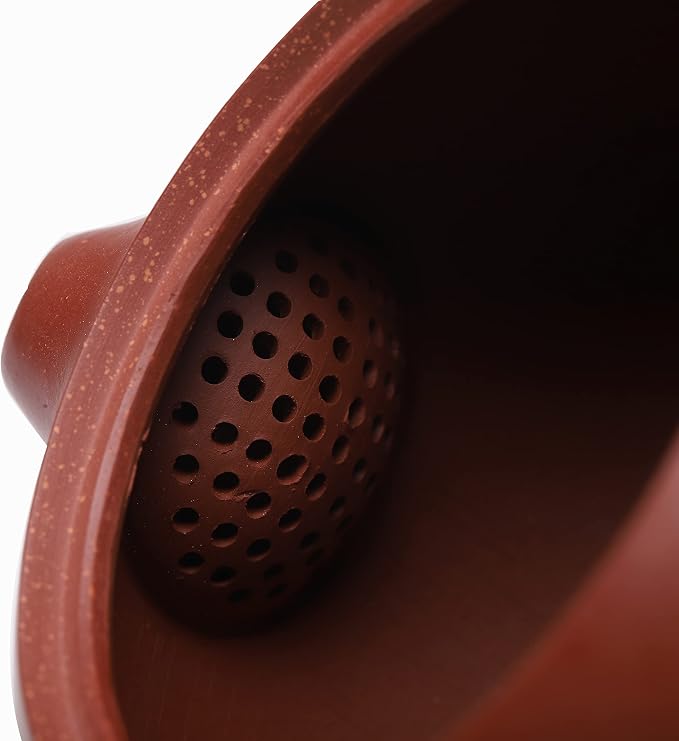 Fine Yixing Clay Teapot,Chinese Genuine Handmade Zisha Tea Pot 7.8 Oz with Filter,Infuse Brew Kungfu Tea Maker