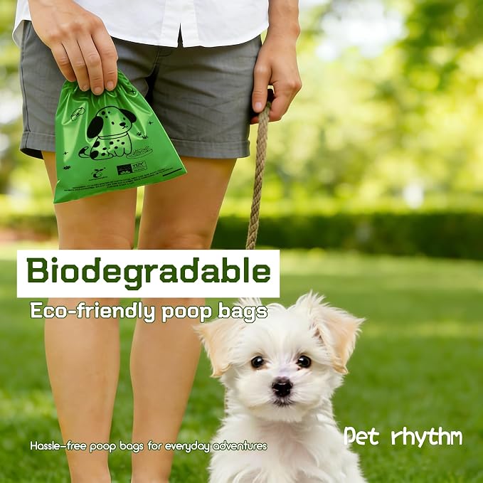 Biodegradable Dog Poop Bags, 120 Bags with Free Dispenser | ASTM D6400 & EN 13432 Compliant BPI Certified Poop Bags for Dogs, Unscented, Large, Earth Friendly Leakproof, Easy to Open