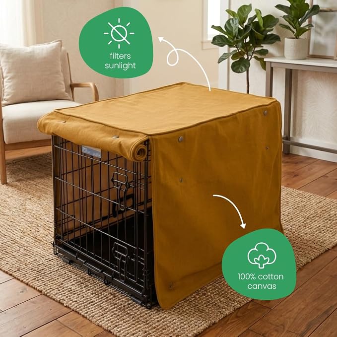 Molly Mutt Fast Car Dog Crate Cover, GOTS-Certified 100% Organic Cotton Canvas Cover for Dog or Puppy Kennel and Cage, Washable, Free of Harmful Chemicals, XX-Large, Fits 48"x30"x33" Crate
