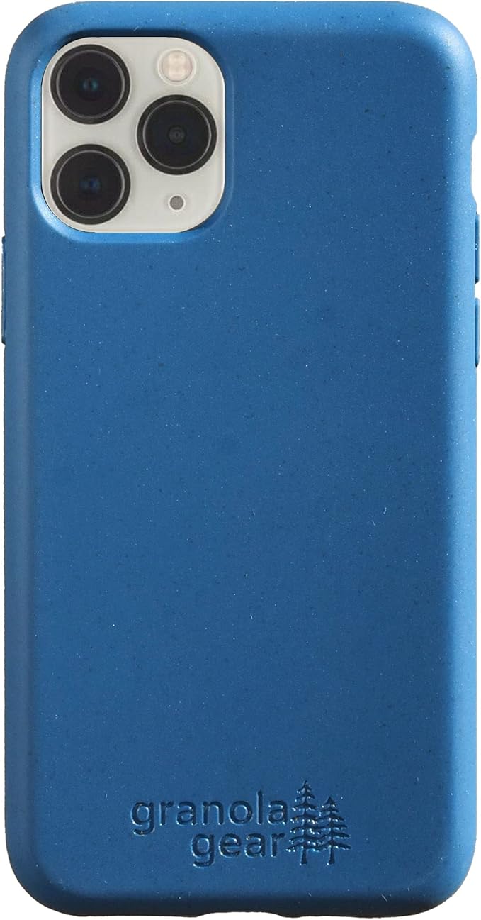 Eco by GranolaGear - Eco Friendly Phone Case for iPhone 11 Pro by GranolaGear - Biodegradable, Compostable, Plastic-Free, Made from Plants - Pacific Blue