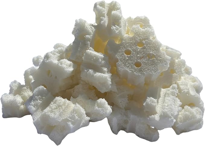 eConsumersUSA Organic Shredded Latex Foam 5lbs, 10lbs, 20lbs, 40lbs Made in USA 40 Pounds
