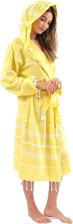 Robes for Women 100% Cotton Turkish Cotton Bathrobe for Men and Women