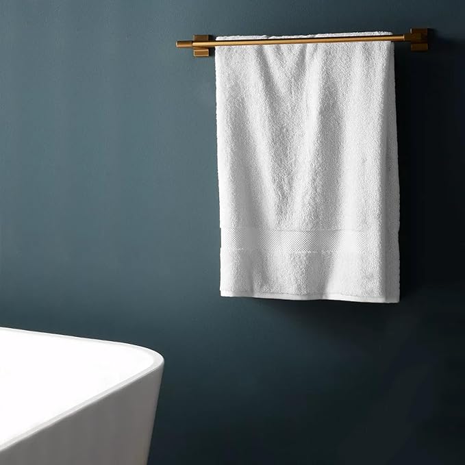 100% Organic Cotton Towels 650 GSM Plush Feather Touch Quick Dry Towel, 12-Piece Towel Set GOTS Certified, Oeko-Tex Green Certified, 1 Bath Towel, 1 Bath Sheet, 4 Hand Towels & 6 Wash Cloths