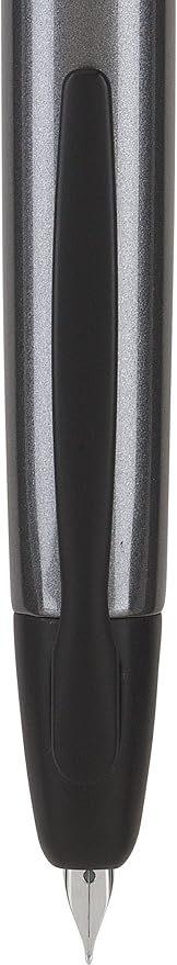 PILOT Vanishing Point Collection Refillable & Retractable Fountain Pen, Gun Metal Gray Barrel with Matte Black Accents, Blue Ink, Fine Nib (60583)