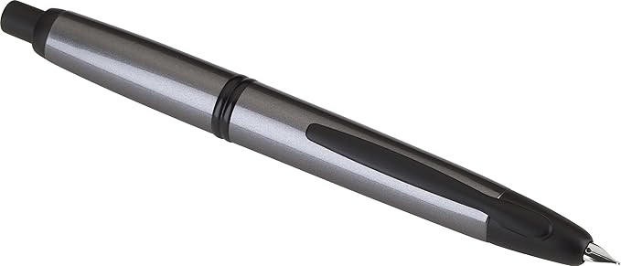PILOT Vanishing Point Collection Refillable & Retractable Fountain Pen, Gun Metal Gray Barrel with Matte Black Accents, Blue Ink, Fine Nib (60583)