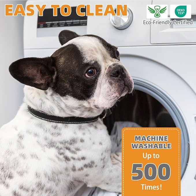 KOOLTAIL Washable Pee Pads for Dogs, 4 Pack Super Absorbent Reusable Puppy Training Pads Waterproof, Nonslip and Leak-Proof Dog Pee Pads, Large Pet Mats Whelping Pads for Floor, Crate, Couch, 24"x36"