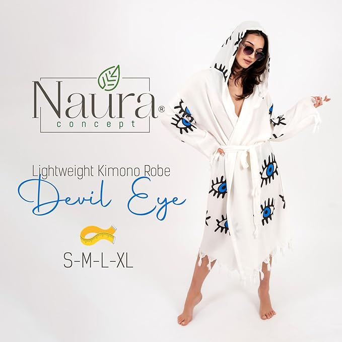Robes for Women 100% Cotton Turkish Cotton Bathrobe for Men and Women