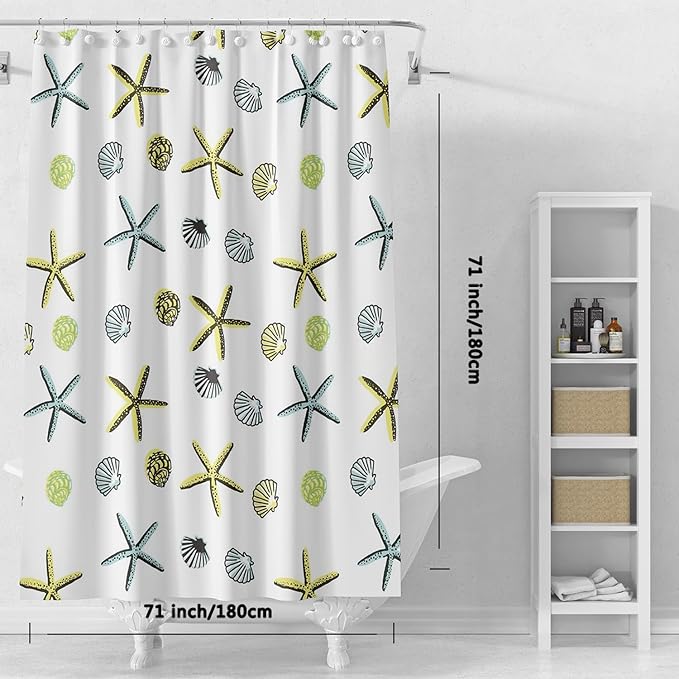 Shower Curtain Liner, 5G Shower Liners with 12 Rustproof Metal Grommets and Weighted Magnets, Waterproof Duty Shower Curtains for Shower Bathroom 72 x 72