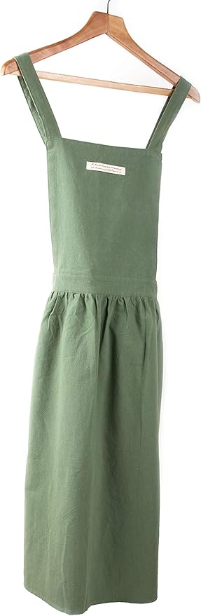 Bib Apron 100% Organic Cotton Adjustable Straps