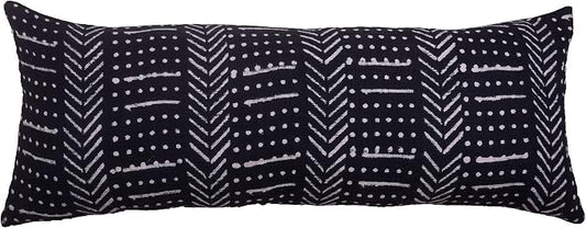 Trade Star Decorative Cushion Cover Mudcloth Pillow Case 100% Cotton Throw Pillow Cover Farmhouse Couch Bed Decor Authentic Cooling Body Pillow Cover for Sofa 14x36 Inches