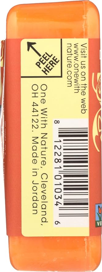 One With Nature Grapefruit Guava Dead Sea Mineral Soap, 7 Ounce Bar (Pack of 2)