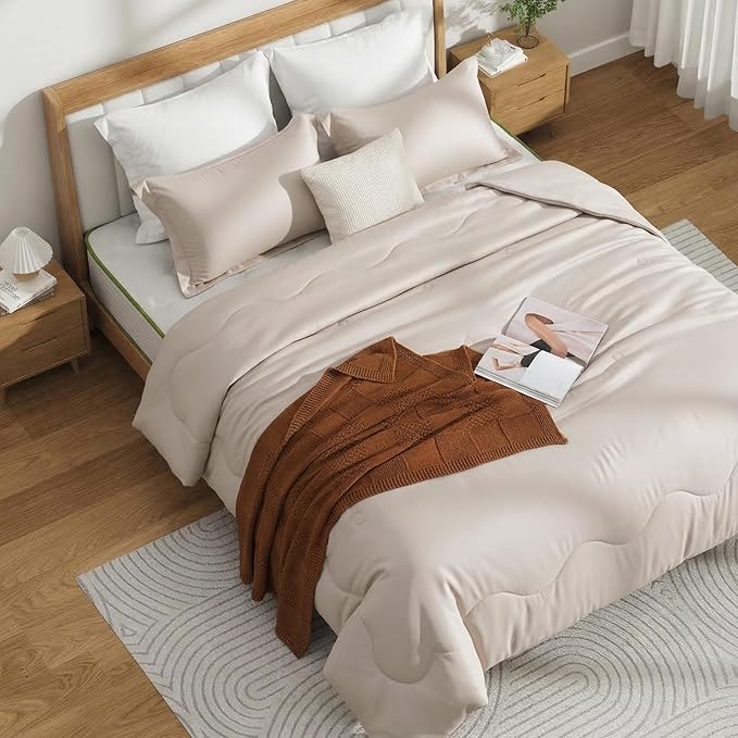 NEXHOME PRO 100% Viscose from Bamboo Comforter King Size - Ultra-Soft, Breathable, Lightweight All-Season & Summer Duvet Insert, Natural Temperature Regulating for Cooling Sleep