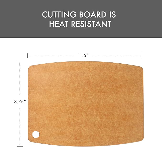 Dexas Natural Fiber Dishwasher Safe Composite Cutting Board, 11.5" x 9"