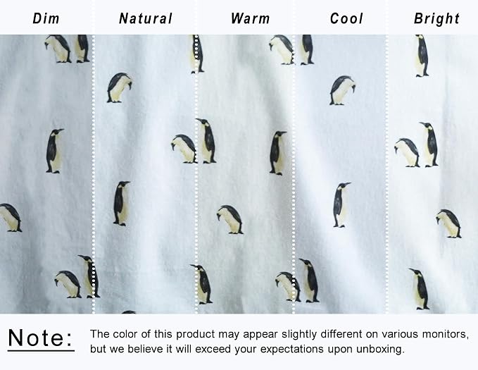 RUVANTI Flannel Sheets King Size - GOTS Certified 100% Organic Cotton, 4 Piece Warm, Soft & Breathable Set, Deep Pocket Snug Fit, Double Brushed Cozy All Season Bedding, Polar Parade