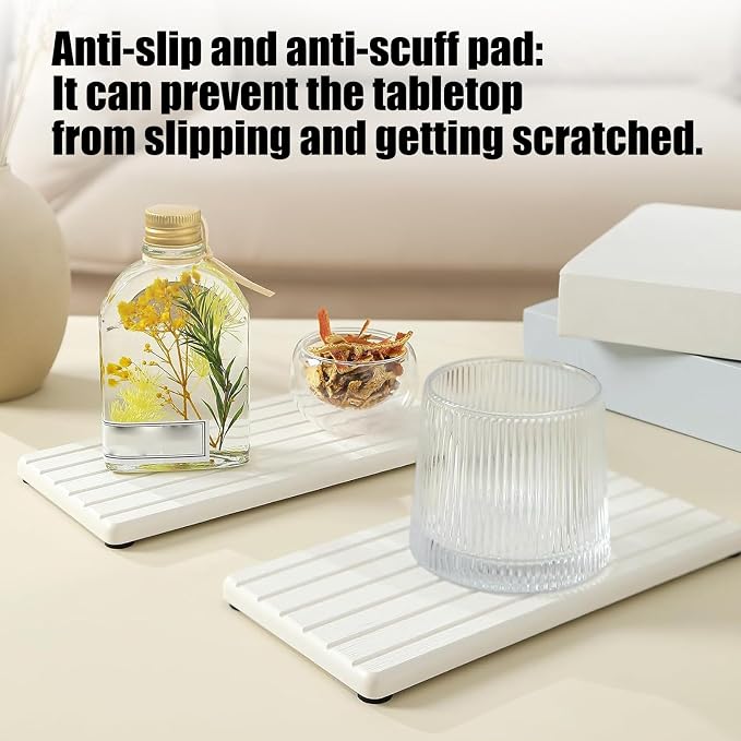 Multipurpose Diatomite Tray for Cosmetics Sponge Soap Dishes Quick Dry Stone Plate Space Saving Organizers Water Absorption Stone Tray