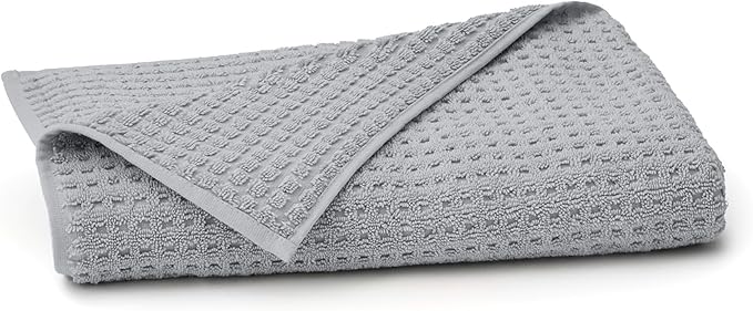 BOLL & BRANCH Turkish Waffle Bath Towel - Shore - 100% Organic Turkish Cotton - Lightweight Soft Absorbent Quick Dry Luxury Spa Bath Towel with Waffle Weave Texture - Premium Feel