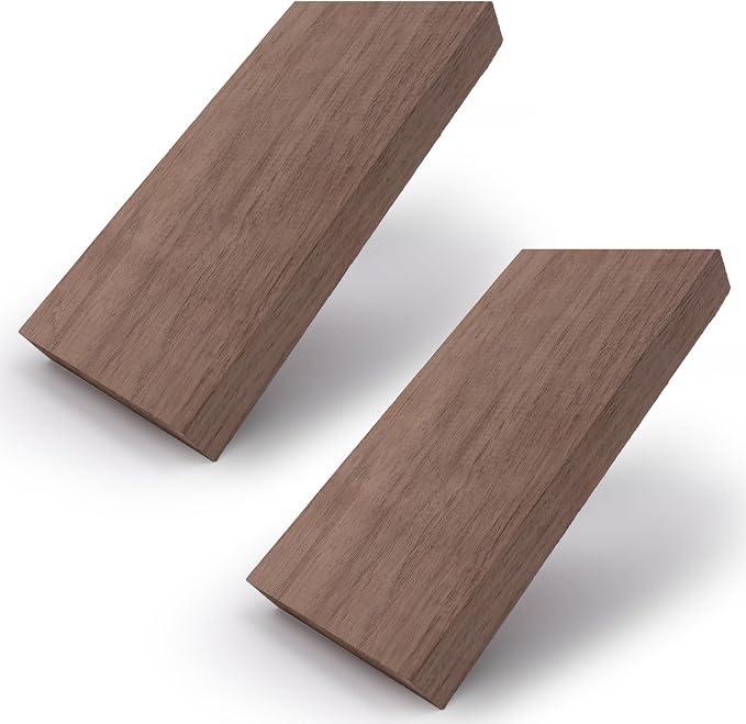 2 Packs Walnut Lumber Sheets 8 x 4 x 7/8 Inch Unfinished Walnut Wood Sheets Thick Board for Crafts, Woodworking, Building Models and DIY Projects, Laser Cutting and Engraving CNC Cutting