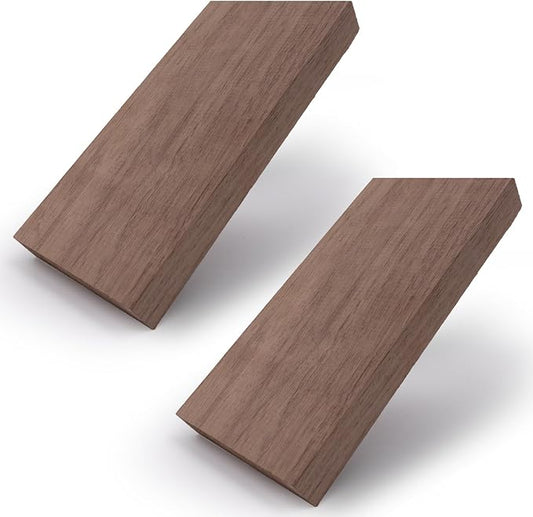 2 Packs Walnut Lumber Sheets 8 x 4 x 7/8 Inch Unfinished Walnut Wood Sheets Thick Board for Crafts, Woodworking, Building Models and DIY Projects, Laser Cutting and Engraving CNC Cutting