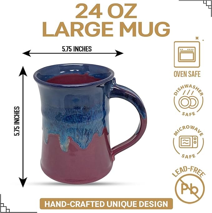 Clay in Motion Large Mug (Purple Passion)