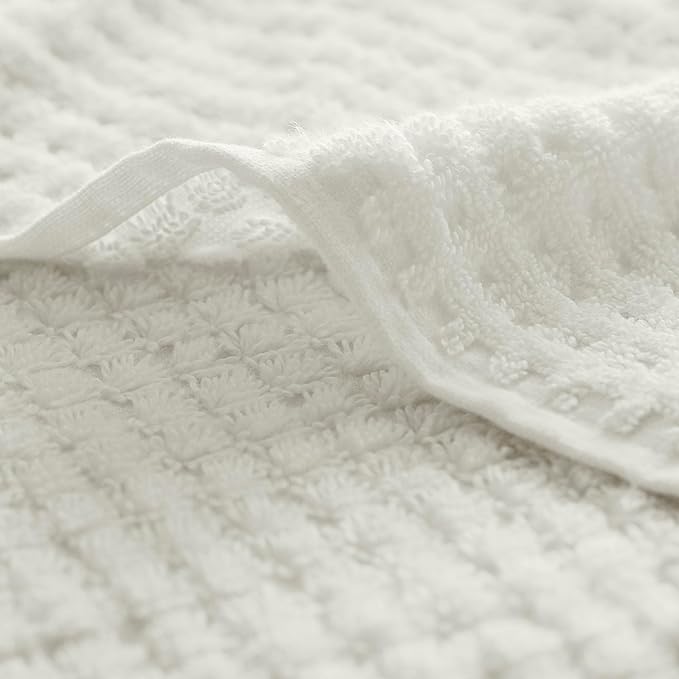 BOLL & BRANCH Turkish Waffle Bath Towel - White - 100% Organic Turkish Cotton - Lightweight Soft Absorbent Quick Dry Luxury Spa Bath Towel with Waffle Weave Texture - Premium Feel
