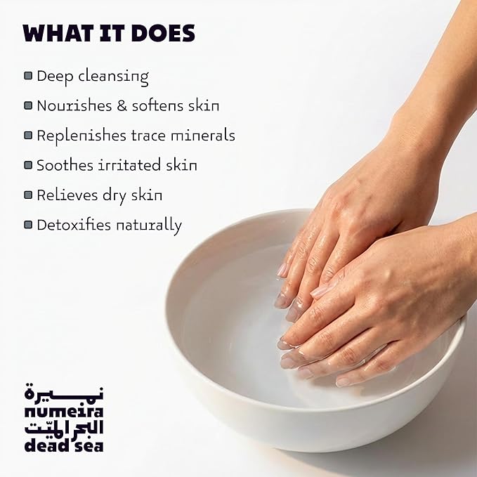 Dead Sea Salts for Soaking Relaxing Sea Salt Bath Soak for Body Rejuvenation - Natural Mineral Salts - Coarse Dead Sea Salt Unscented Bath Salts for Women & Men (2.2 lb)