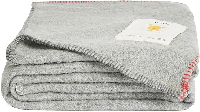 UnHide Knit Alpaca Blanket - 60" x 80" Ultra-Soft & Lightweight Throw - Made with Alpaca & Merino Wool - Sustainable & Ethically Sourced - Silver Fox
