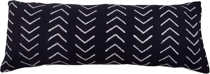 Trade Star Ethnic Boho Decor Throw Pillow Cases 100% Cotton Pillow Cover Black Rustic Fall Decor Cushion Case Mudcloth Cushion Cover for Housewarming Gifts Large Back Rest Pillow Cover 14X36 Inches