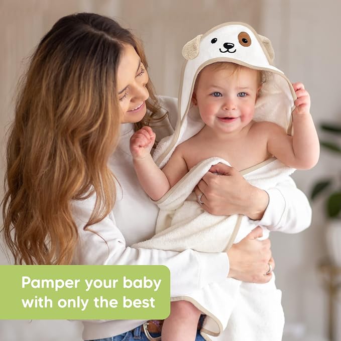 KeaBabies Baby Hooded Towel and Viscose from Bamboo Baby Towel Organic Towel - Infant Towels - Large Hooded Towel - Baby Bath Towel with Hood for Girls, Babies, Newborn Boys
