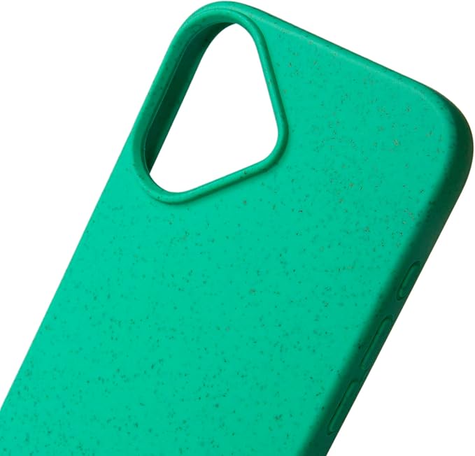 LOAM & LORE Biodegradable Phone Case for iPhone 16, Plastic Free Eco Friendly Phone Case, Plant Based Compostable iPhone 16, Premium Zero-Waste Phone Cover (Mint)