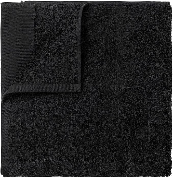 Blomus Riva Organic Terry Cloth Hand Towel Black 20x40 / 50x100cm