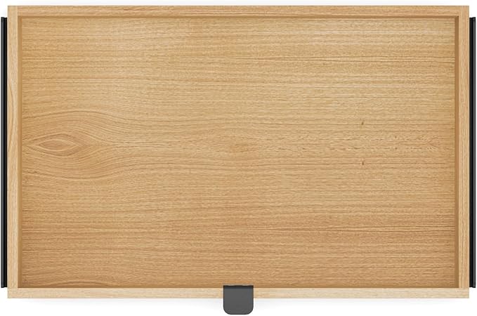 OAKYWOOD Large Modular Drawer – Solid Wood Desk Organizer with Drawers – Document Holder & Office Storage – For Home Office Use – Black Oak – Single Size
