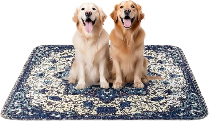 PUPIBOO Washable Pee Pads for Dogs and Cats - Super Absorbent Reusable Puppy Training Pads - 100% Waterproof, Leak-Proof & Non-Slip Whelping Pads for Pet Housebreaking