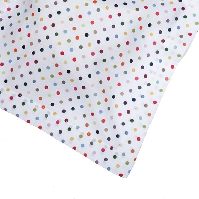 Huddleson Piccadilly Polka Dot Linen Napkin (Set of Four) Italian Luxury Made in US Sewn in US