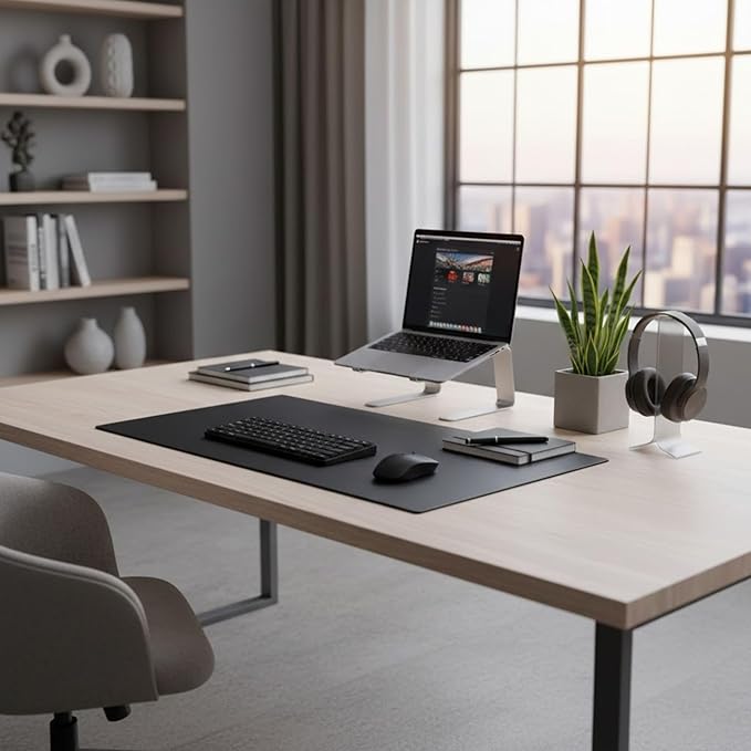 Dacasso Leather Desk Pad Without Side Rails