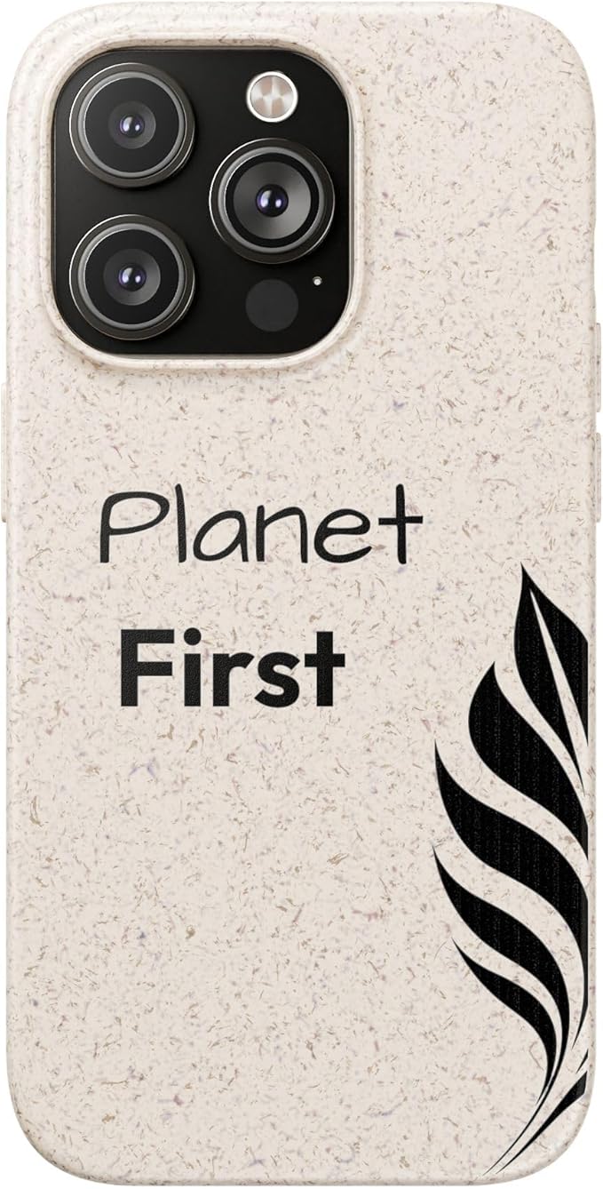 Eco-Friendly Biodegradable Phone Case - Planet First, Compatible with iPhone 16, 15, 14, & Samsung 22, 21, 20, All Versions
