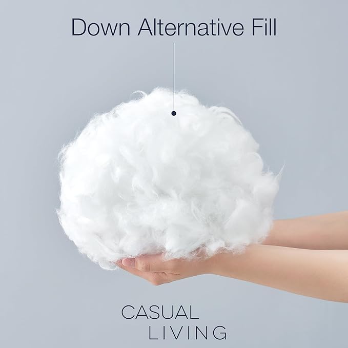 Casual Living Duvet Insert King Comforter Cooling Blanket Lightweight Hypoallergenic Reversible White Comforter with Box Stitching Fluffy Bedding Down Alternative Machine Washable, King, White