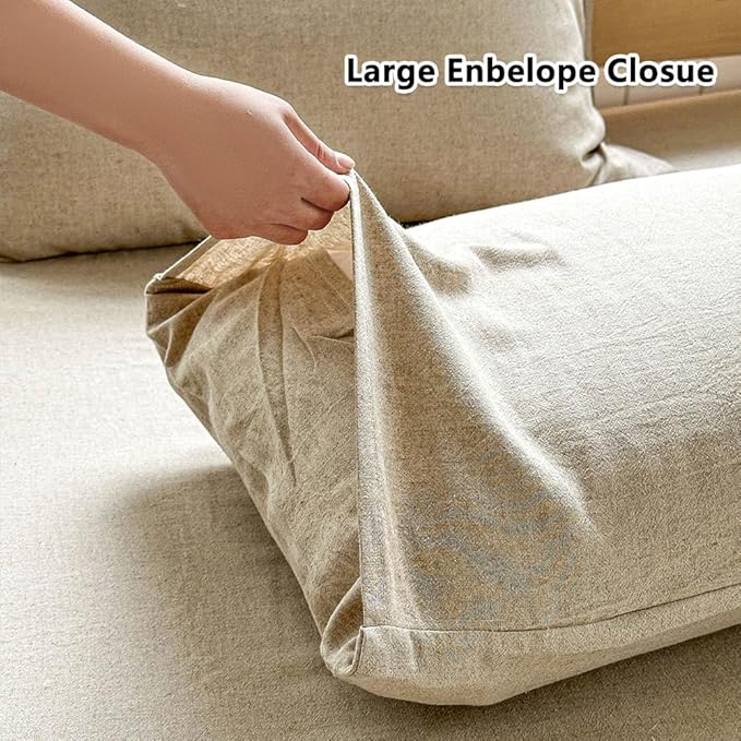 100% French Flax Linen Duvet Cover Set Twin, 2-Piece Soft Breathable Cooling Bedding for Hot Sleepers, Natural Washed Linen with Zipper Closure & 8 Corner Ties (Twin, Natural Linen)