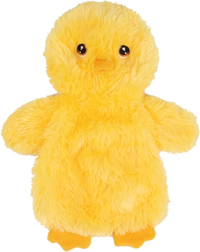 Best Pet Supplies Interactive Squeaky Dog Chew Toy, Ideal Dog Toys for Chewers, Small, Medium & Large Dogs, and Fetch Lovers - Crinkle Chicken (Yellow), Large