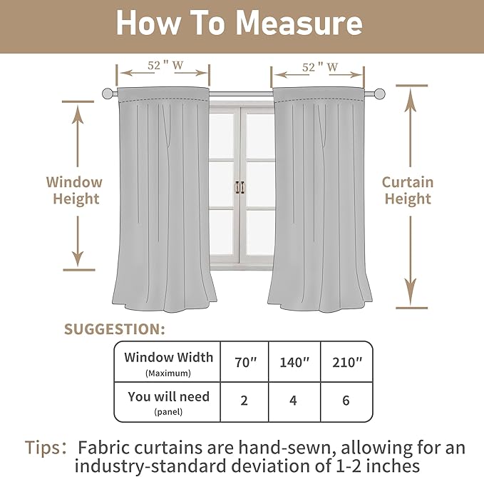 LAMIT Light Filtering Linen Curtains 102 inches Long, Linen Textured Semi Sheer Back Tab and Rod Pocket Natural Boho Drapes for Living Room/Farmhouse, 2 Panels, Linen, 52 x 102 Inch
