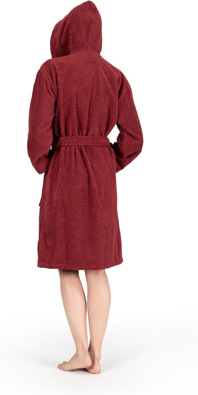 Nine West Women's Hooded Terry Bathrobe