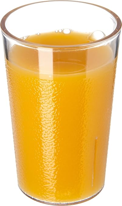 CFS 55018107 Stackable ShatterResistant Plastic Tumbler, 5 oz., Clear (Pack of 6)