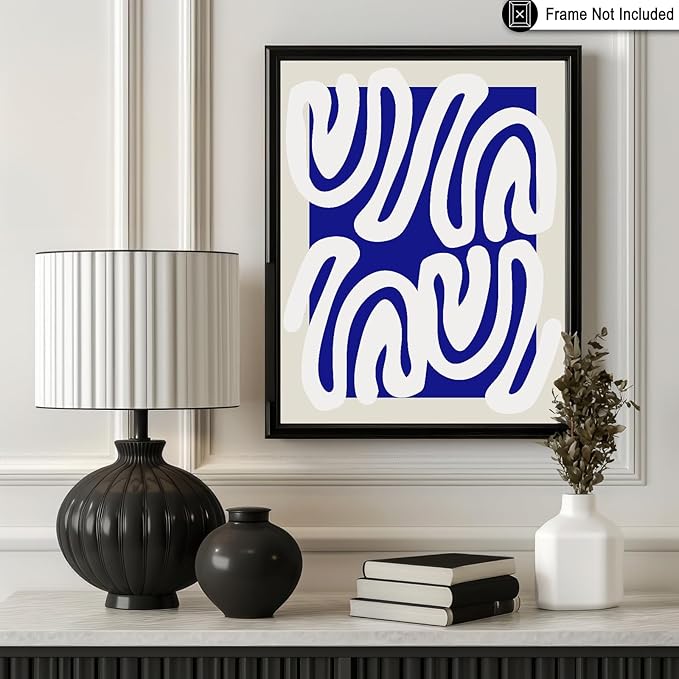 Monem Art Organic Shape Pattern Print - Modern Minimalist Abstract Poster - Wall Decor for Living Room, Bedroom or Office - 18x24 Unframed Wall Art by Rs Lab Studio