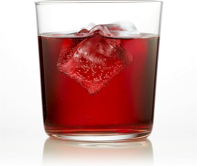 Libbey Café Rocks Glasses Set of 8, Dishwasher Safe Modern Cocktail Glasses, Versatile Bar Glassware Set for Casual Gatherings, Dinner Parties