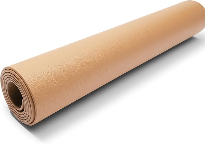 Leatherology Premium Tan Extra Long Modern Desk Pad, Fits Laptop or Monitor, Keyboard and Mouse, Made with Italian Leather