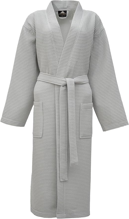 BAGNO MILANO Women's Robes, Waffle Robes For Women, Turkish Cotton Bathrobes For Women